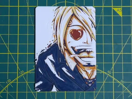 MTG Commander Deck Box Inlay Sanji Hueforge