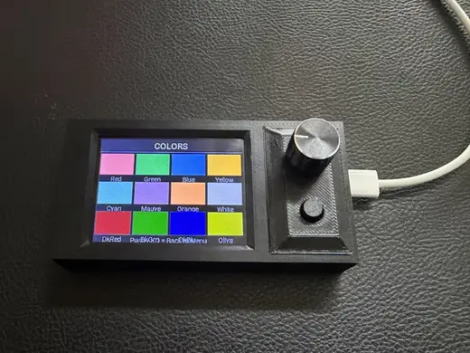2.4 inch TFT display screen with EC11 encoder case
