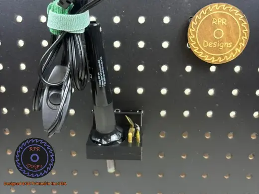 Pegboard Wood Burner Holder