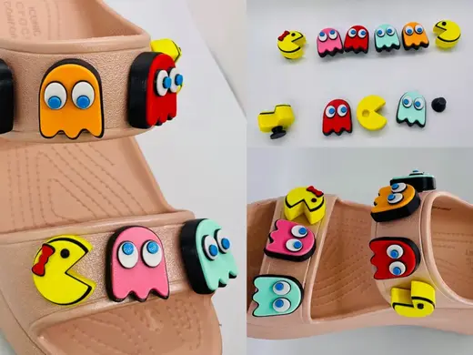 Pac-Man & Ms Pac-Man Shoe Charms