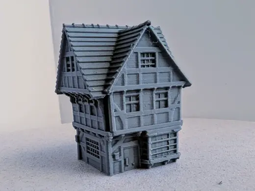 Medieval Townhouse Merchant's House miniature 040