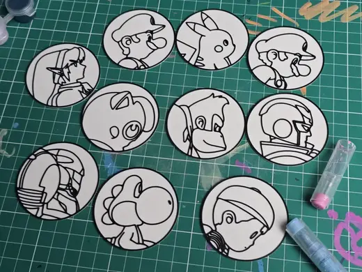 Gaming Friends Coloring Craft Set
