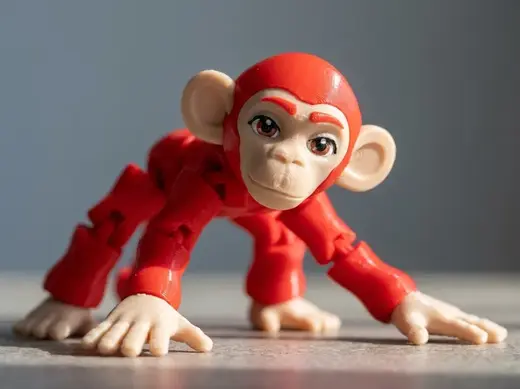 Cute Articulated Monkey (Print in Place)