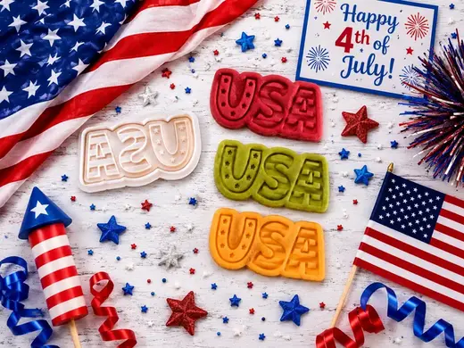 4th of July USA Cookie Cutter | Patriotic Treats