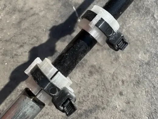 Fiberglass tent pole brace