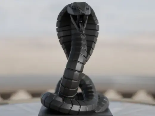 Vipercoil Cobra – Snake Sculpture Desk Display