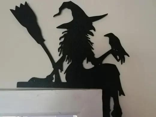 Witch - Corner Silhouette Wall Art