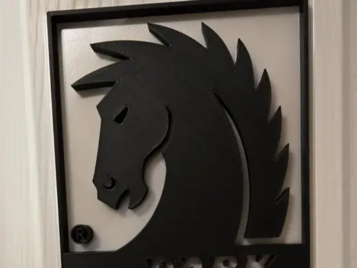 Dark Horse Logo 3D