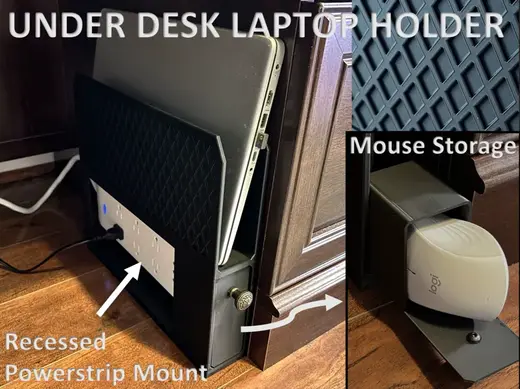 Under Desk Laptop Storage
