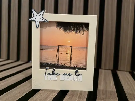 polaroid fotolijst - take me to the beach