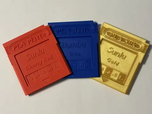 GameBoy Cartridge Style Filament Swatch