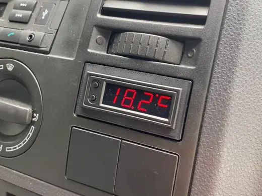 VW T5 Dashboard Thermometer Mounting Frame