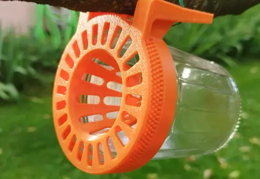 Asian hornet trap with mounting support