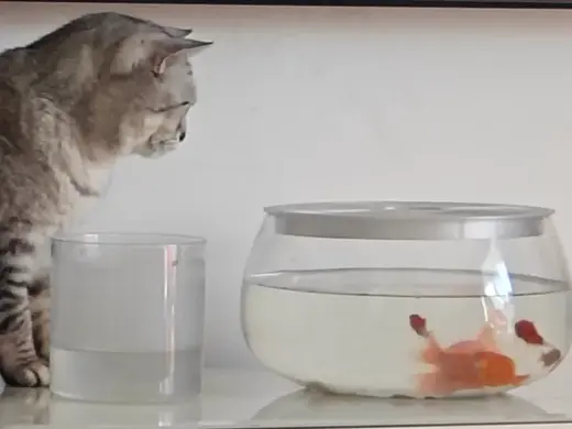 23cm 圆形鱼缸盖 预留注水孔 防跳缸 防猫吃鱼