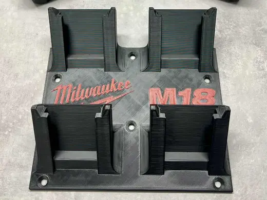 Milwaukee M18 battery wallmount x4