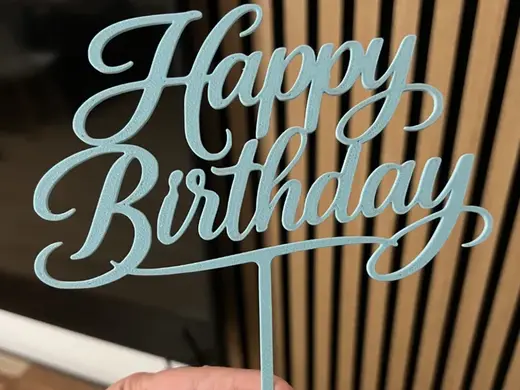 Happy Birthday Cake Topper
