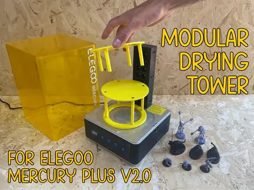 Modular Drying Tower for Elegoo Mercury Plus V2.0