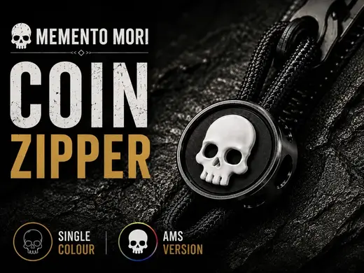 Memento Mori – Coin Zipper Pull