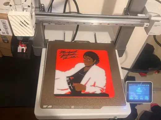 Michel Jackson Album Cover-Thriller