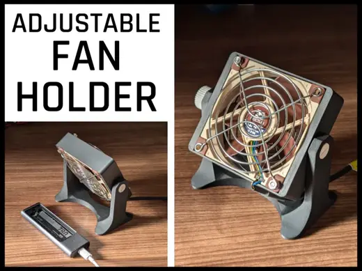 Adjustable Fan Holder (for 92x25mm Fan)