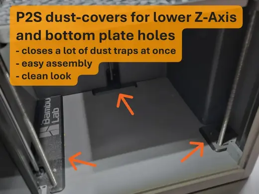 P2S - Cover für Z-Achse und Bodenöffnungen