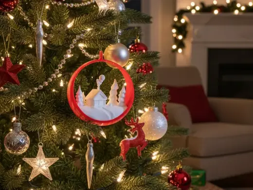 Cozy Winter Cabin Ornament