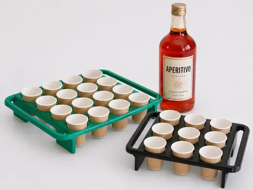 Shot Glasses Tray for 16 and 9 small cups / shots