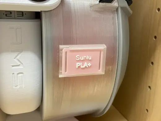 Indicator Tag Slider for Filament Spool Enclosure