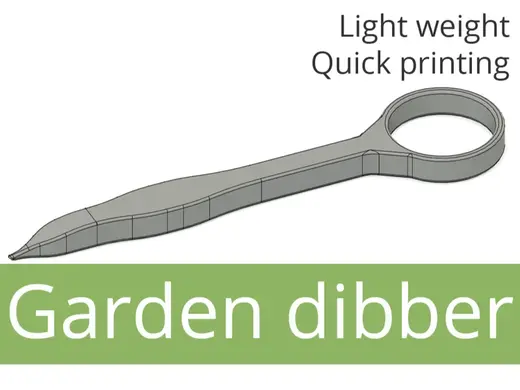 Handheld Garden Dibber (Bulb Planter) for seeds