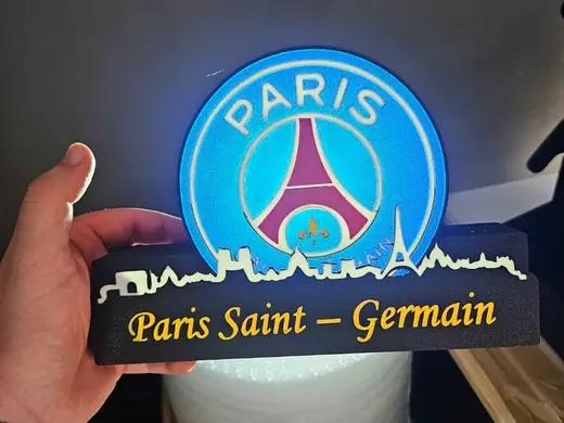 Lightbox Paris Saint-Germain with skyline!