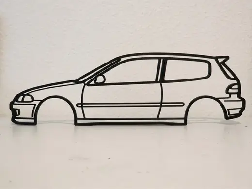 Honda Civic EG Hatch Wall Art