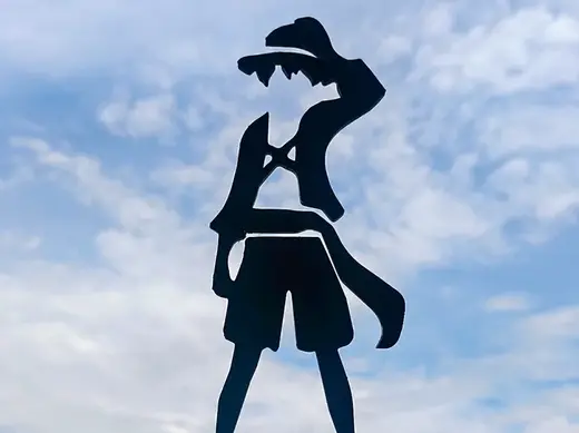 One Piece Luffy silhouette Wallart and TableTop 03