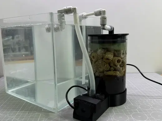 鱼缸过滤器,迷你滤筒,圆筒过滤器