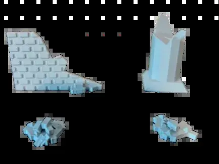 Ruined Stone Wall and Pillar