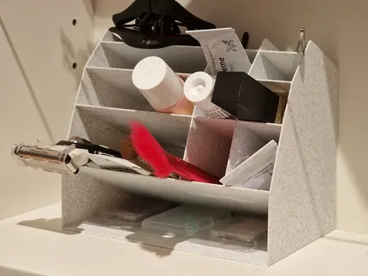 Cosmetic Bathroom Organizer - Angled Multi-Slot
