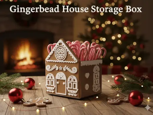 Gingerbread House Storage Box