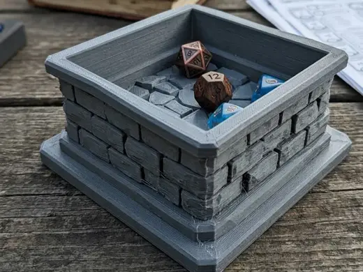 Stylized Dungeon Dice Tray