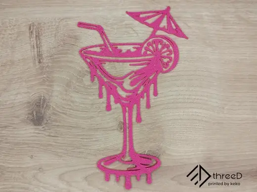 Cocktail Glass Wall Art | 2D Wall Decor