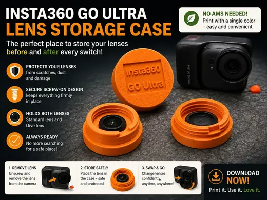Insta360 GO Ultra Lens Storage Case