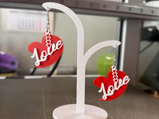 Saint Valentine's day gift earings