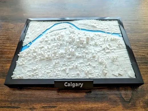 Calgary Canada 3D Miniature