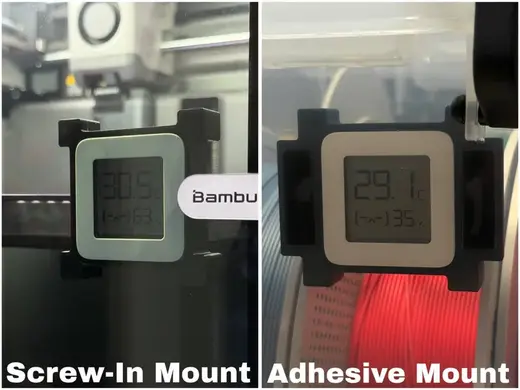 Xiaomi Hygrometer 2 Magnetic Mount for P2S & Boxes