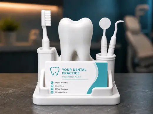 Dentist Business Card Holder - Tooth Organizer
