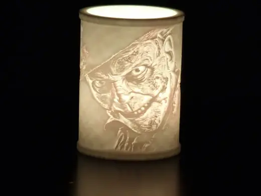 Tea light Lithophane - Freddy Krueger