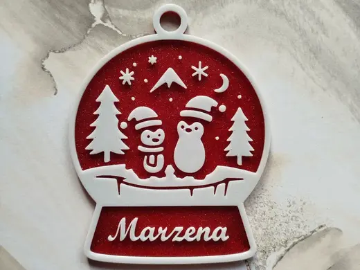 Penguins - ornament with name, no AMS needed