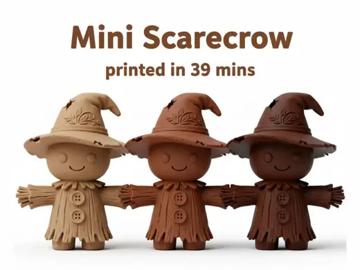 Mini Wooden Scarecrow – Halloween Collectible