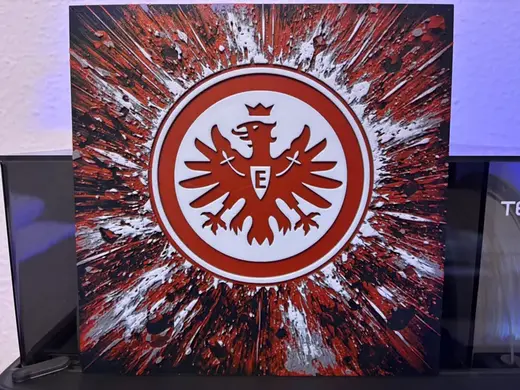 Eintracht Frankfurt Logo "Space" Hueforge