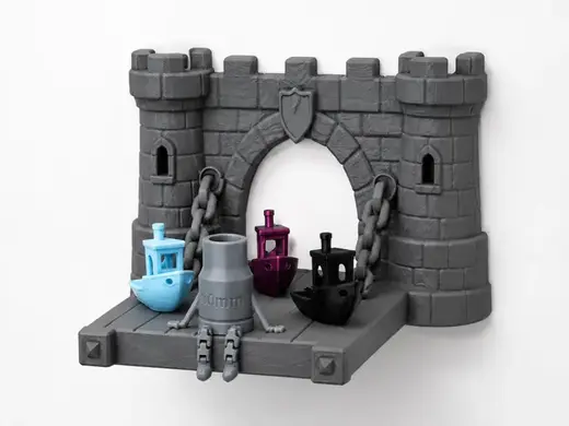 Medieval Castle Drawbridge Floating Shelf