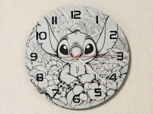 wall / desk clock Disney Stitch