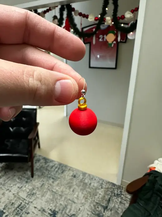 Globe Ornament Earrings